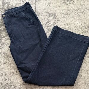 J.Crew Women’s Dark Indigo High-Rise Trouser Jeans